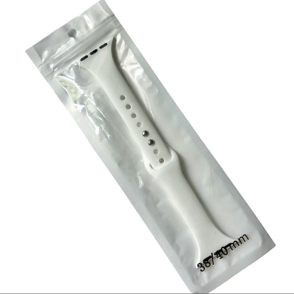 5/$20 NEW WHiTE SliM Silicone Sport Band Apple Watch 38/40/41mm M - Picture 6 of 7